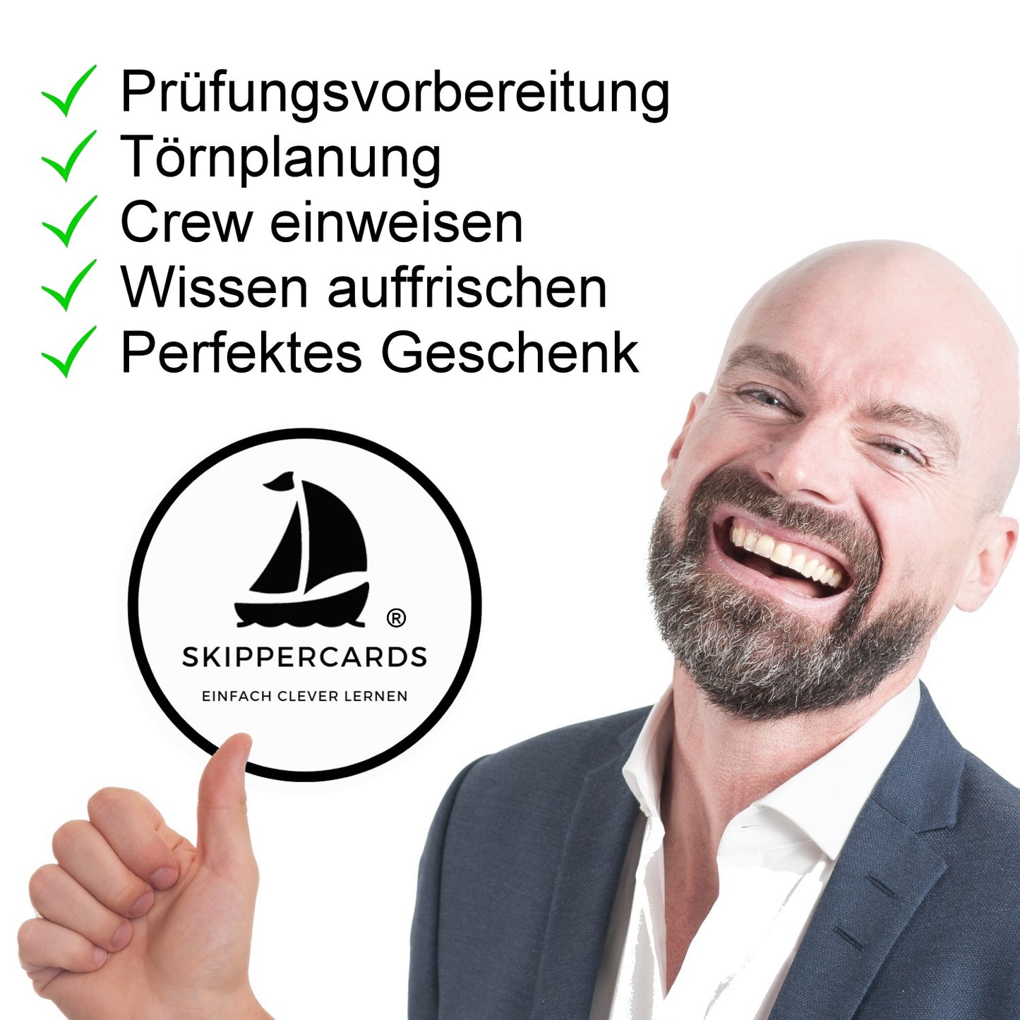 SKIPPERCARDS - 49 nautische Lernkarten - Lichterführung und Signalkörper gemäß KVR