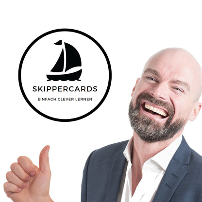 SKIPPERCARDS - 48 Sportboot Lernkarten - Fahrregeln und Ausweichregeln gemäß KVR